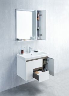 Зеркальный шкаф Акватон Рене 80см белый 1A222502NRC80